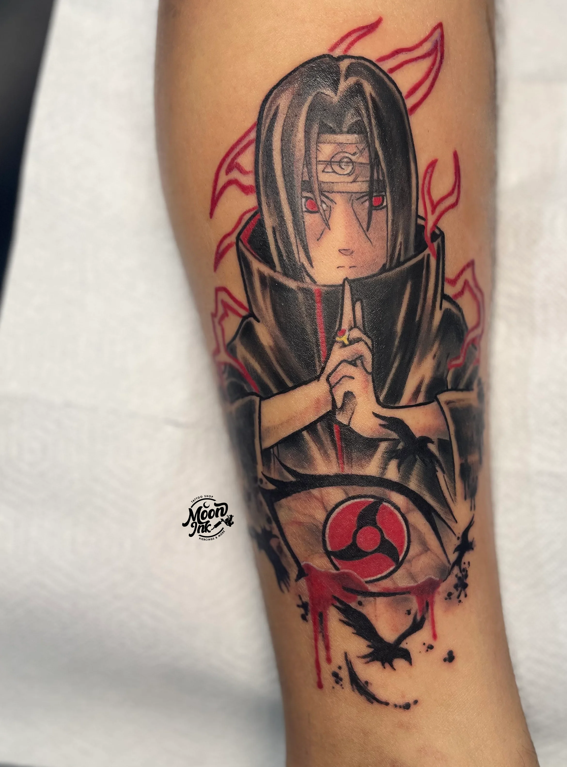Tatouage Itachi en couleur